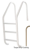 3-Step 24 Inch Economy Elite Vinyl Liner Ladder 1.90 x .049 Inch Marine Grade - Stainless Treads - PCTaupe
