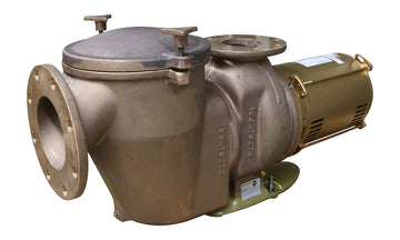 C-Series CM-50 5 HP 200-208 Volts 1-Phase Medium Head Pump With Strainer Pot - 6 x 4 Inch