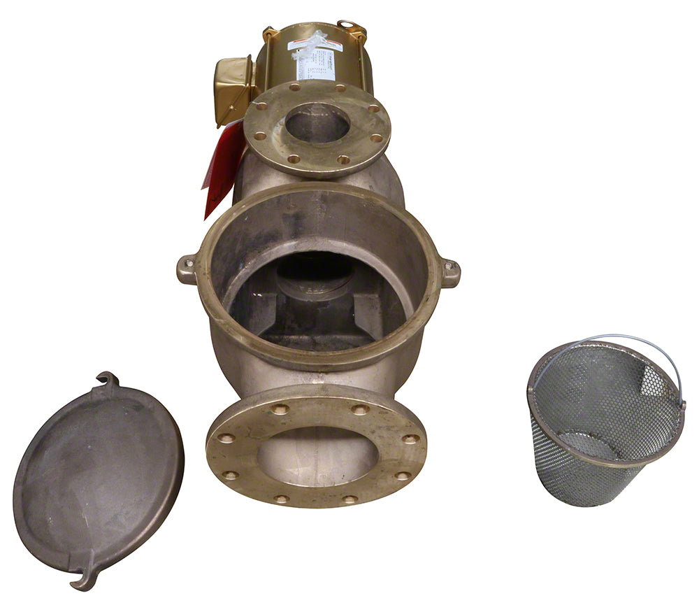 C-Series CM-75 7-1/2 HP 230 Volts 1-Phase Medium Head Pump With Strainer Pot - 6 x 4 Inch