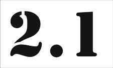 #2.1 Reusable Depth Marker Stencil - 10 Inch x 6 Inch with 4 Inch Lettering