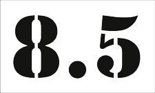 #8.5 Reusable Depth Marker Stencil - 10 Inch x 6 Inch with 4 Inch Lettering