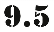 #9.5 Reusable Depth Marker Stencil - 10 Inch x 6 Inch with 4 Inch Lettering
