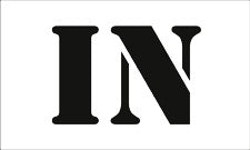 IN English Reusable Stencil - Depth Marker 10 Inch x 6 Inch with 4 Inch Lettering