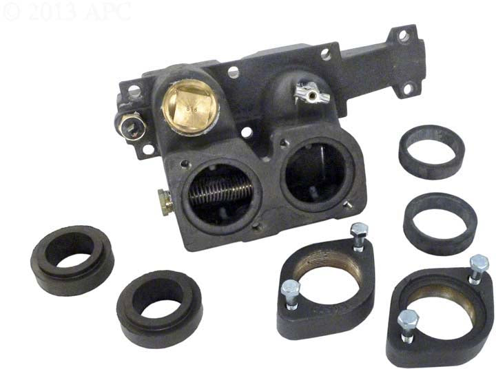 006730F - Inlet/Outlet Header Cast Iron ASME, 185-405, 206-407 - Raypak