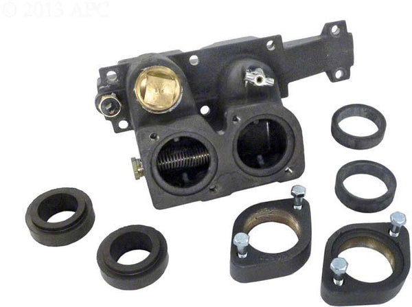 006730F - Inlet/Outlet Header Cast Iron ASME, 185-405, 206-407 - Raypak