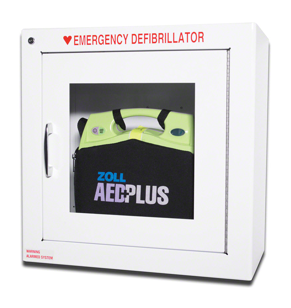 Standard AED Wall Cabinet With Key Alarm - 17.5 x 17.5 x 9 Inches