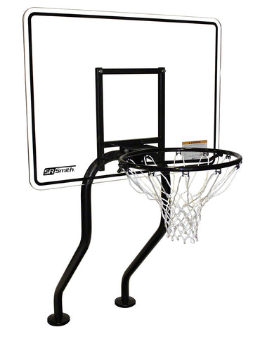 Swim-N-Dunk Commercial Basketball Pool Game With 16 Inch Setback - No Anchors - Salt Friendly