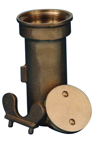 Bronze Anchor Socket 6 Inch Stanchion With Threaded Cap