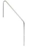 Stair Mounted 2-Bend 4 Foot Pool Hand Rail With 1 Foot Extension Front - 1.90 x .049 Inches