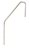 Stair Mounted 3-Bend 4 Foot Pool Hand Rail With 1 Foot Extension Both Ends - 1.90 x .049 Inches