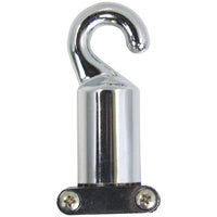 Rope Hook Cleat Type for 3/4 Inch Rope - Chrome Plated Brass