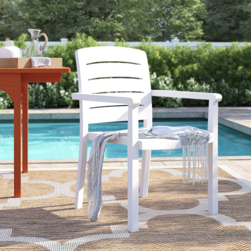 Acadia Classic Dining Armchair - White (Must Order in Multiples of 4)