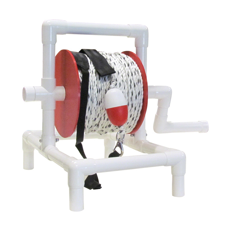Beach Rescue Rope Reel Lifeguard Rescue Reel with 600 Feet of Safety Rope and Sand Anchors