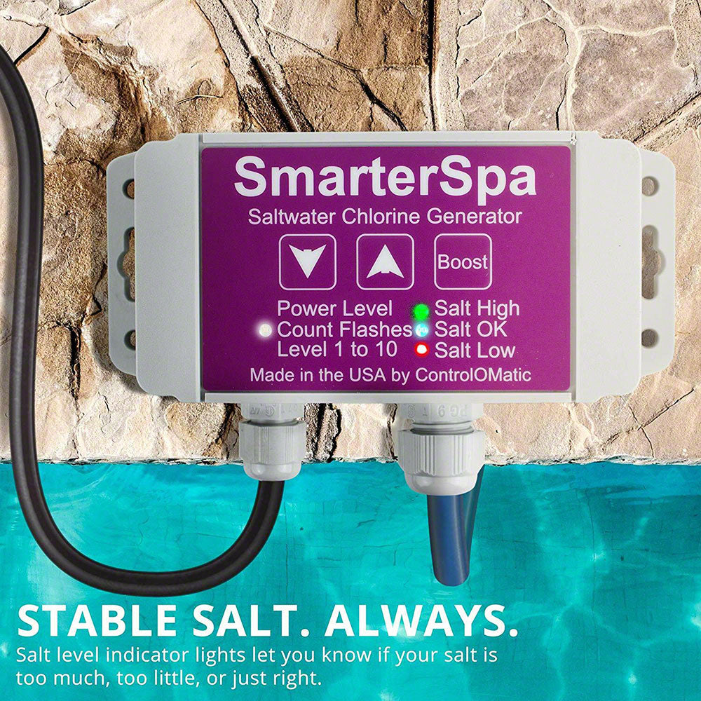 SmarterSpa Semi-Automatic In-Line Chlorine Generator With Chlorine Detection - 110/220 VAC