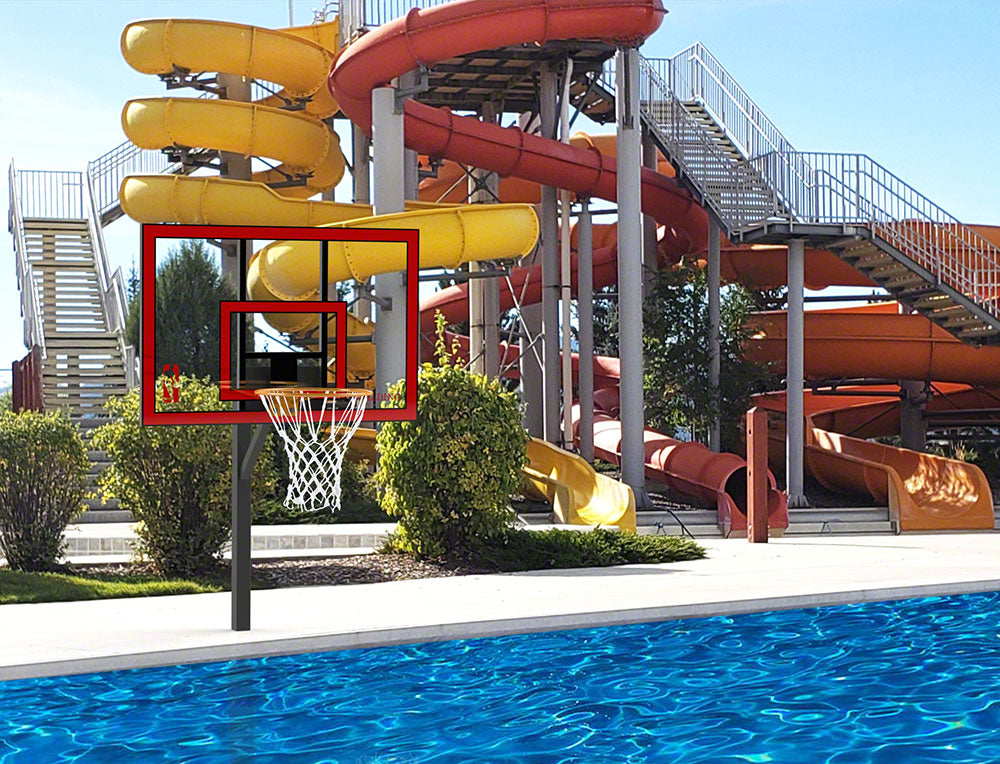 Jamma Jr. Pool Basketball Game - 304L Powder Coated
