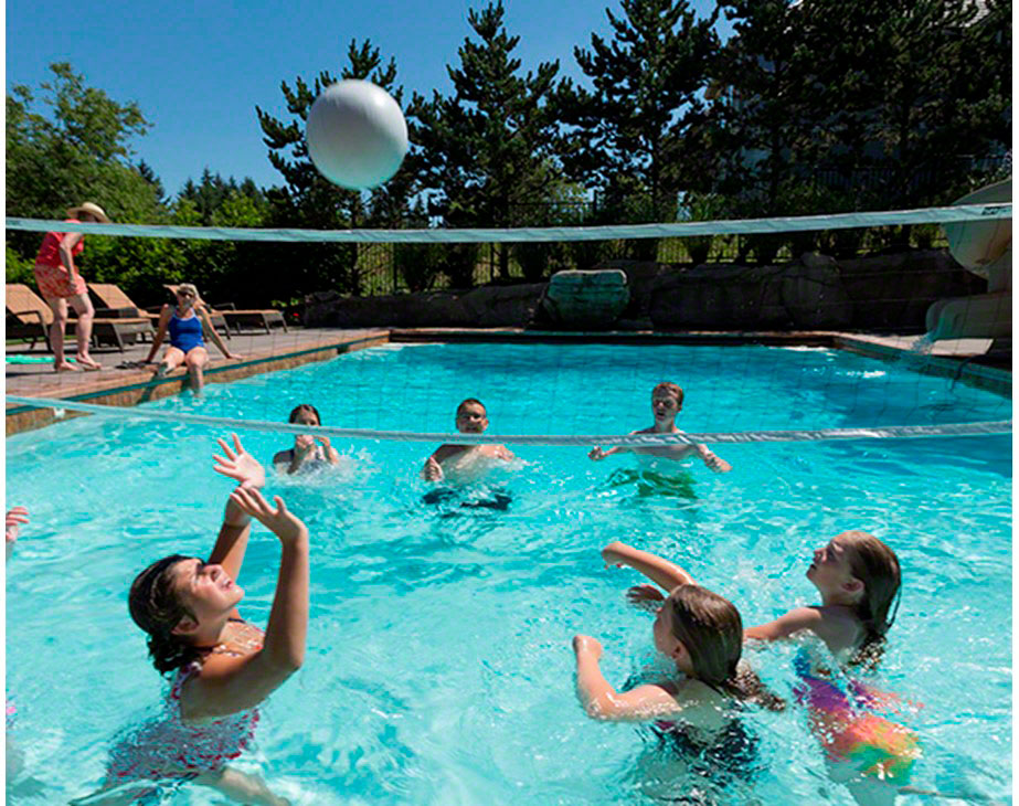 Swim-N-Spike Volleyball Pool Game With 16 Foot Net - No Anchors