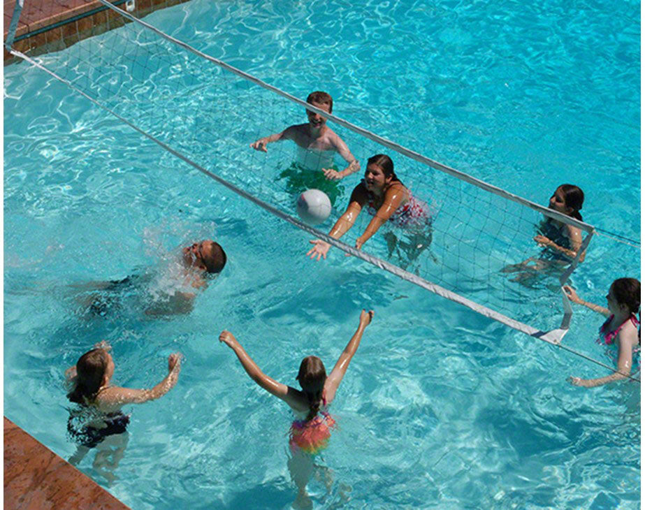 Swim-N-Spike Volleyball Pool Game With 16 Foot Net - Includes Anchors
