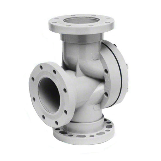 Stark 6 Inch 2-Way Priority Valve With Flanges - Gray