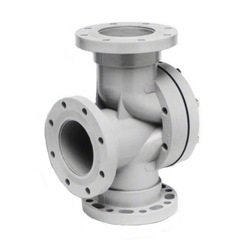 Stark 6 Inch 3-Way Backwash Valve With Flanges - Gray