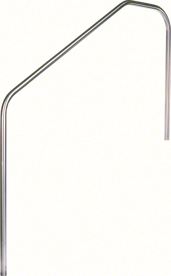 Stair Mounted 3-Bend 60 Inch Pool Hand Rail - 1.90 x .109 Inches