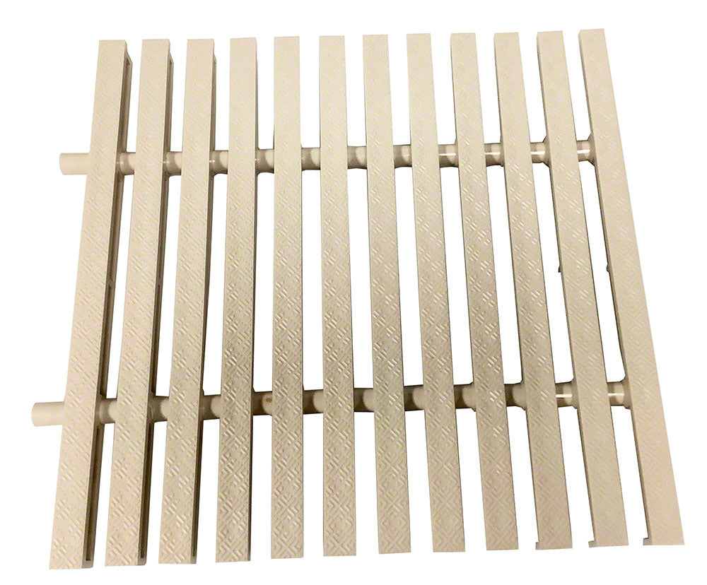 SuperGrip Perpendicular Grating 12 Inches Wide - Bone - Sold Per Foot