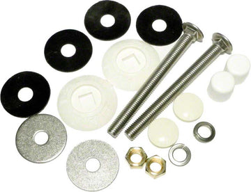 Residential Diving Board Bolt Kit 1/2 Inch x 5-1/2 Inch - Stainless Steel - White