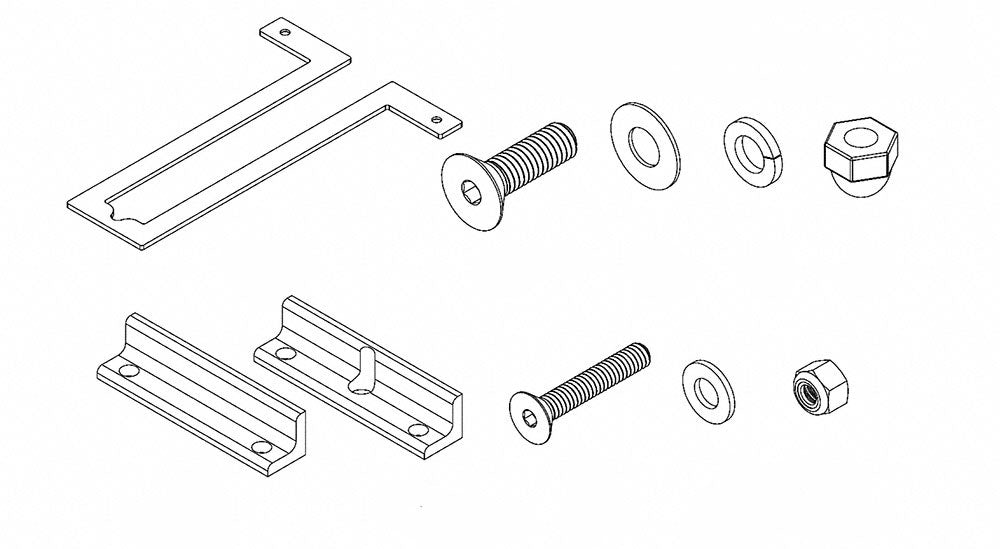Backstroke Start Platform Square Post Mounting Kit