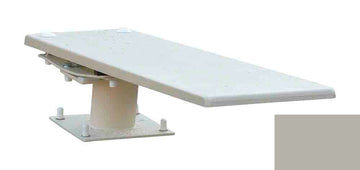 Cantilever 606 Stand With 6 Foot Frontier III Diving Board - Silver Gray Stand - Silver Gray Board With White Tread