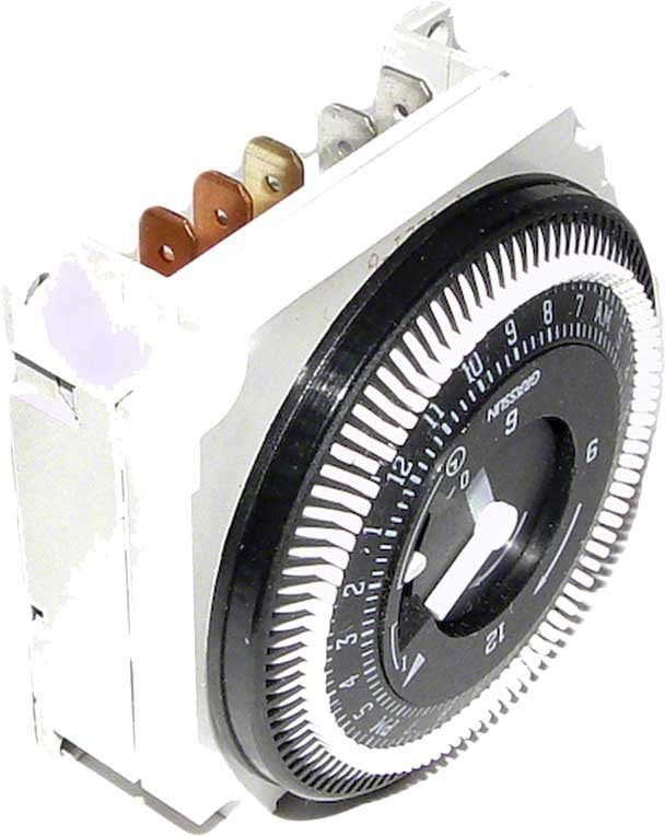 Panel Mount 24-Hour Timer Clock With Override - 120V SPDT - Intermatic ...