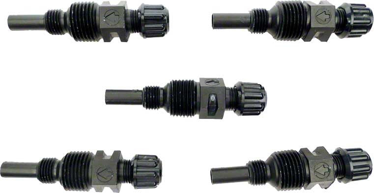 Injection Fittings With Nuts and Ferrules - 1/4 Inch - Package of 5