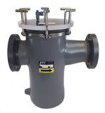 RSW Series Reducing PVC/FRP Strainer With Stainless Steel Basket 8 x 3 Inch Connections