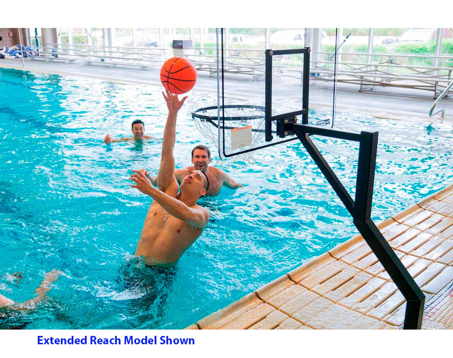 Swim-N-Dunk Commercial Extended Reach RockSolid Basketball Pool Game - No Anchor - Salt Friendly