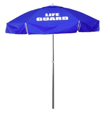 Lifeguard Umbrella With Tilt - Vinyl - 6-1/2 Foot Diameter - Blue