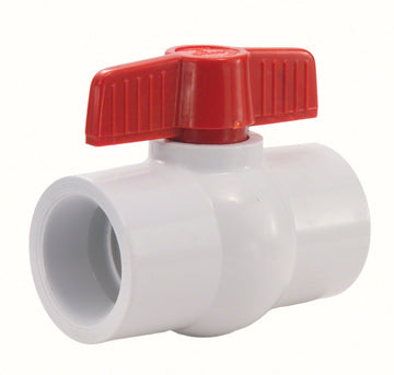 PVC Ball Valve With Lever Handle - 2-1/2 Inch Solvent x Solvent