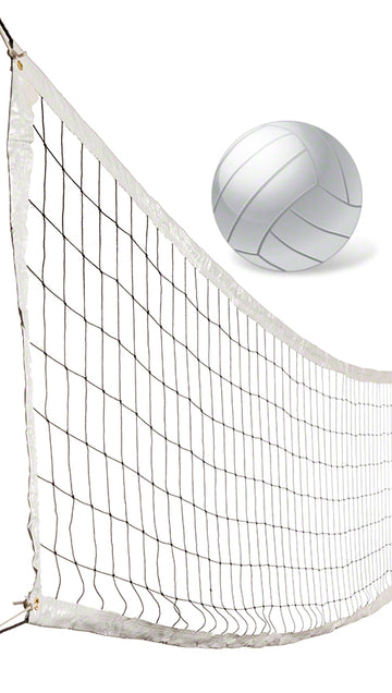 Volleyball Net Package - 42 Foot Net, Volleyball and Needle