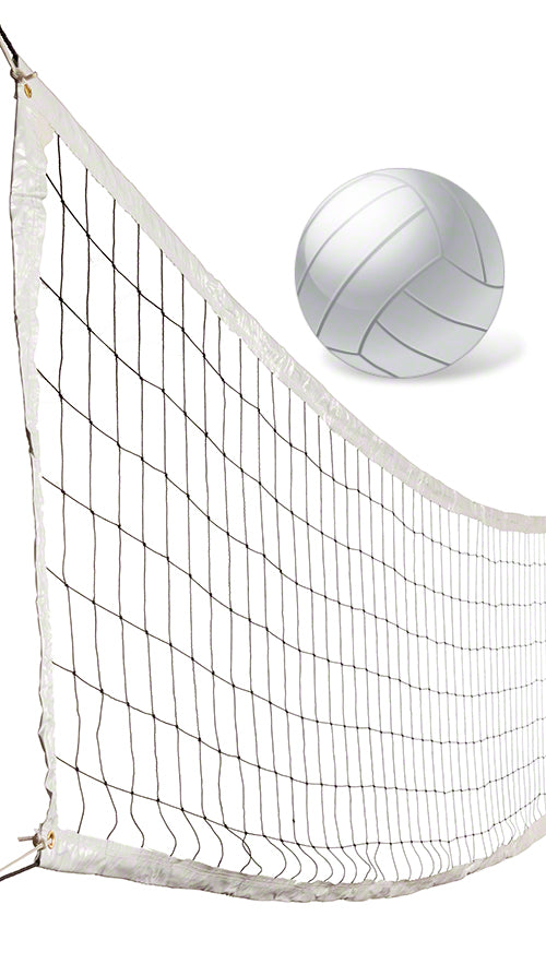 Volleyball Net Package - 52 Foot Net, Volleyball and Needle