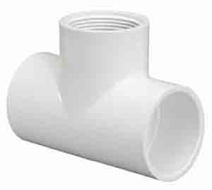 Tee - 1 Inch Slip x Slip x FIPT - Schedule 40