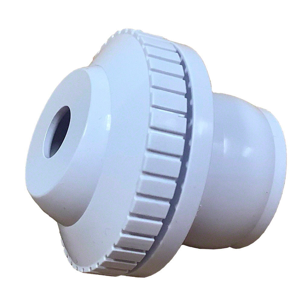 Directional Return Knock-In Fitting - 1-1/2 Inch Slip - 1/2 Inch Opening - White