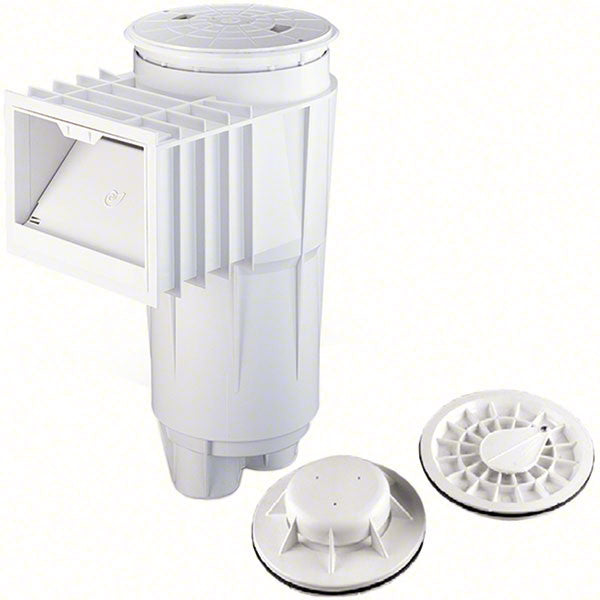 Bermuda 2 Inch Socket Concrete Skimmer Round Cover With Float Valve - PVC White