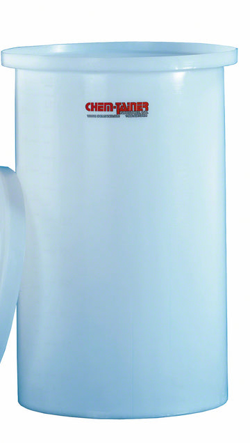 Chem-Tainer 260 Gallon Open Top, Flat Bottom Cylindrical Bulk Storage Tank - 36 x 60 Inch