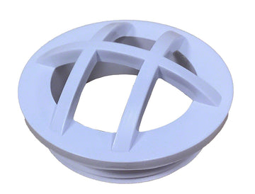 Inlet Fitting Grate Insert - 1-1/2 Inch MIP - White
