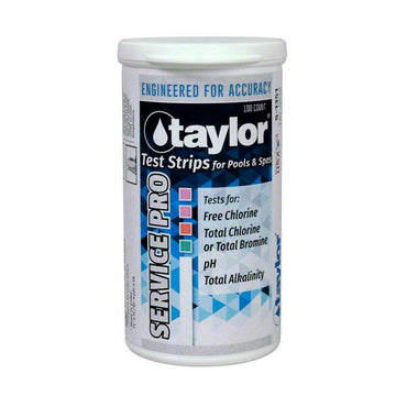 Service Pro Test Strips for Free Chlorine, Total Chlorine/Bromine, pH - 100 Strips