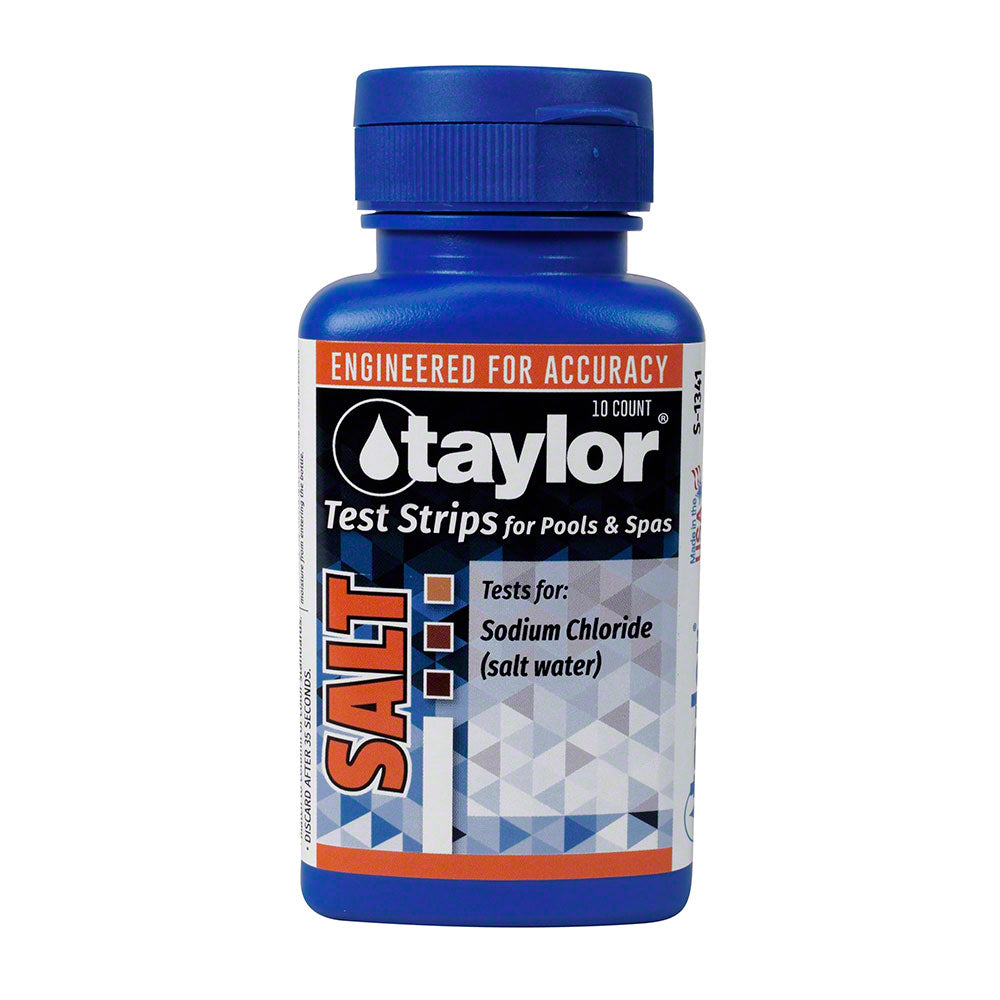 S-1341 - Salt Test Strips Bottle - 10 Foiled Strips - Taylor Technologies