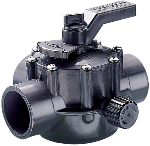 Jandy Pro Gray 2-Port Non-Positive Seal Diverter Valve - 1-1/2 to 2 Inch