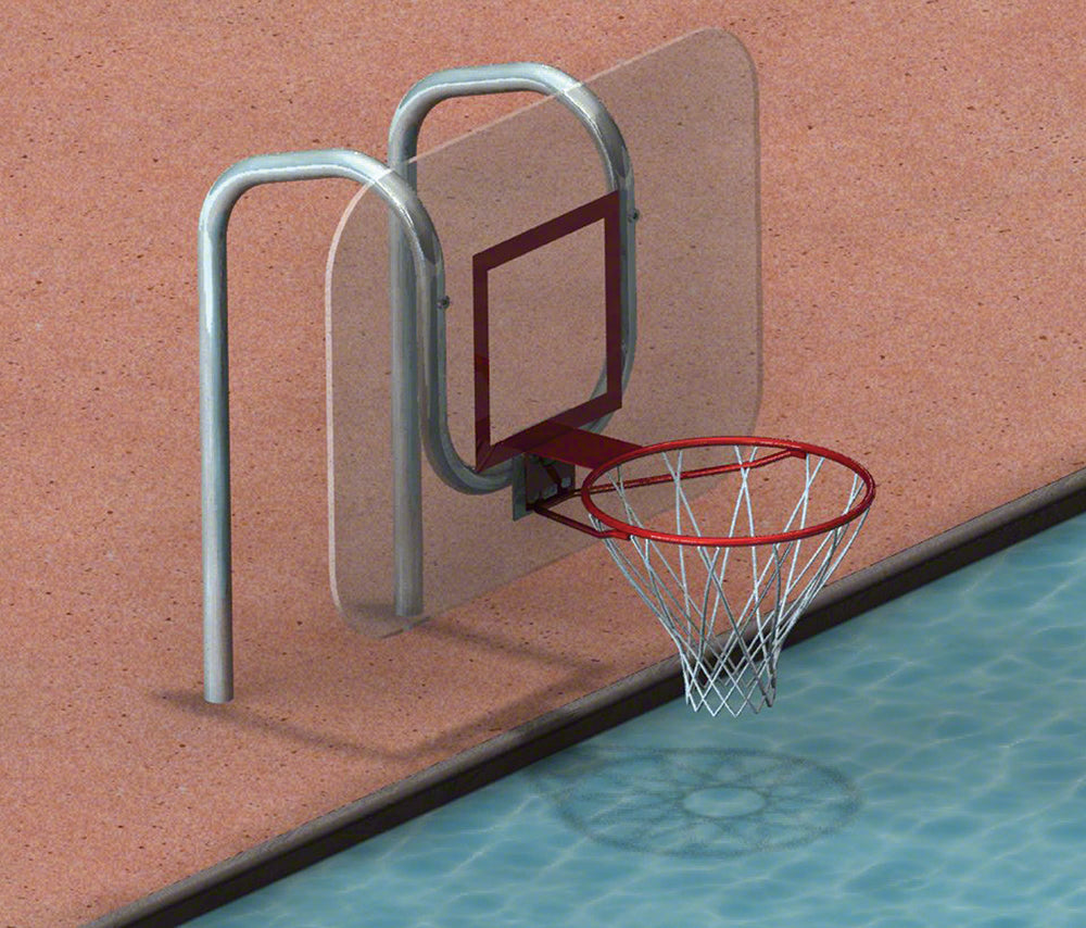 Competitor Pool Basketball Hoop Game With Anchor