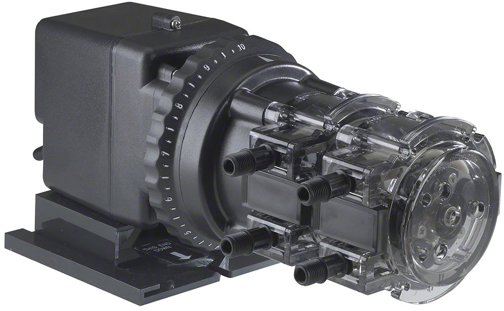 170DM3 Double Head Adjustable Flow Pump - 25 PSI 80 GPD 120 Volt - 3/8 Inch UV Tubing