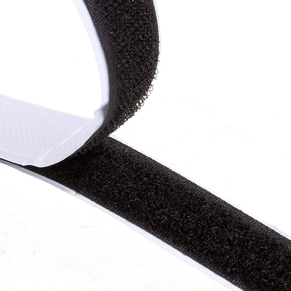 Velcro VEL108, Tape - Individual Strips, 5/8 x 75' Loop, Black