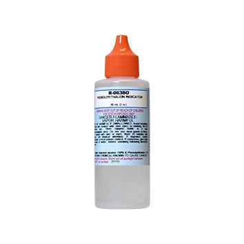 Taylor Phenolphthalein Indicator - Orange Cap - 2 Oz. (60 mL) Dropper Bottle - R-0638O-C