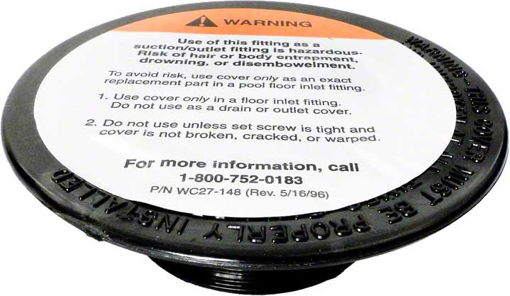 Adjustable Floor Inlet Cover Plate - Black