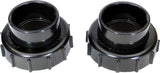 Quad/FNS Valve Adapter Kit - 2 x 2.5 Inches - Black